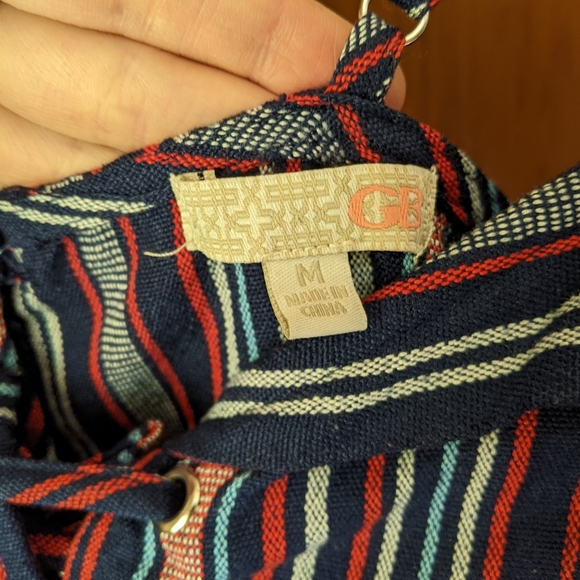 GB Gianni Bini Striped Mini Dress medium - Picture 3 of 5